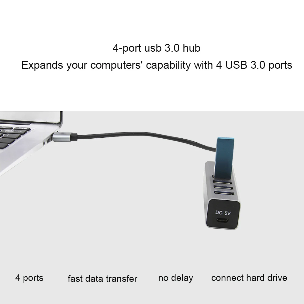 CUYI мульти 4 Порты и разъёмы USB концентратор 3,0 USB hab высокоскоростной разветвитель USB 3,0 Интерфейс концентратор для портативного компьютера Tablet PC жесткий аксессуары