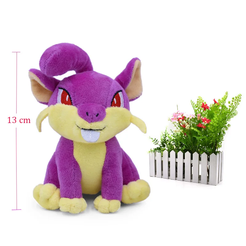 Аниме Стиль Кукла Gyarados погремушка Scolipede Machop Gastly Kangaskhan Lucario чучела Peluche плюшевые игрушки Рождественский подарок - Цвет: Rattata