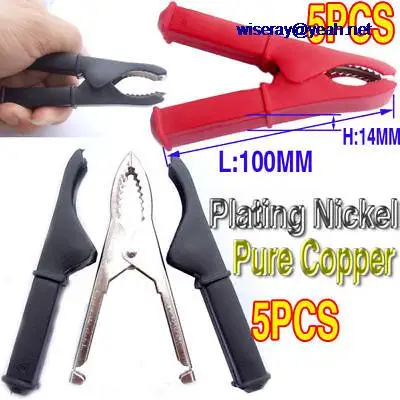 

DHL/EMS 50PCS Copper CAR BATTERY CLIP ALLIGATOR Test Clamp 100A-A8