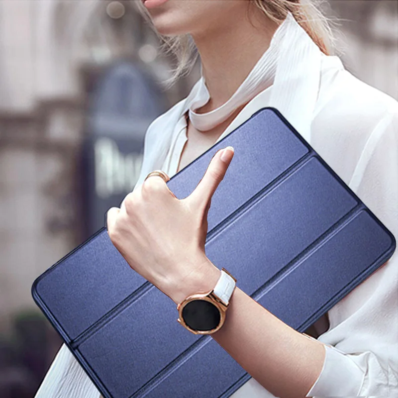 Чехол для планшета Samsung Galaxy Tab A 8 0 2019 SM P200 P205 Одноцветный умный спящий кожаный