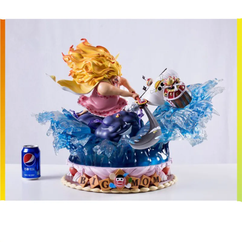 

Anime ONE PIECE BIG MOM Anger Chop THOUSAND SUNNY One Of The Four Emperor GK Statue PVC Action Figure Collection Model Toy M3474