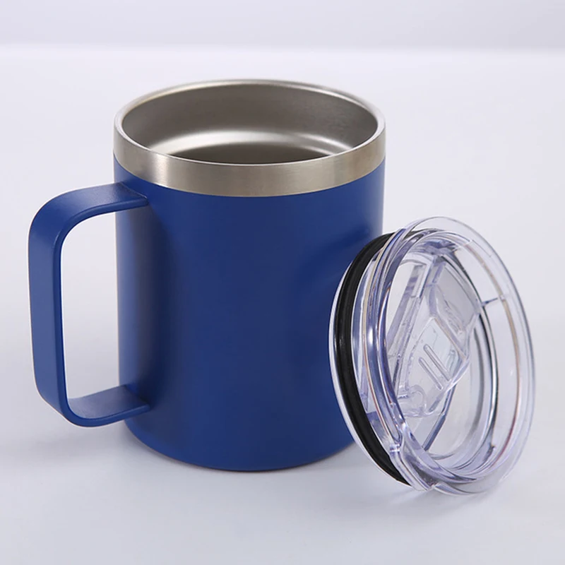 Stainless Steel Insulated Coffee Mug Tumbler With Handle, 12 Oz 360ml  Tumbler Cup With Lid For Hot & Cold Drinks - Mugs - AliExpress