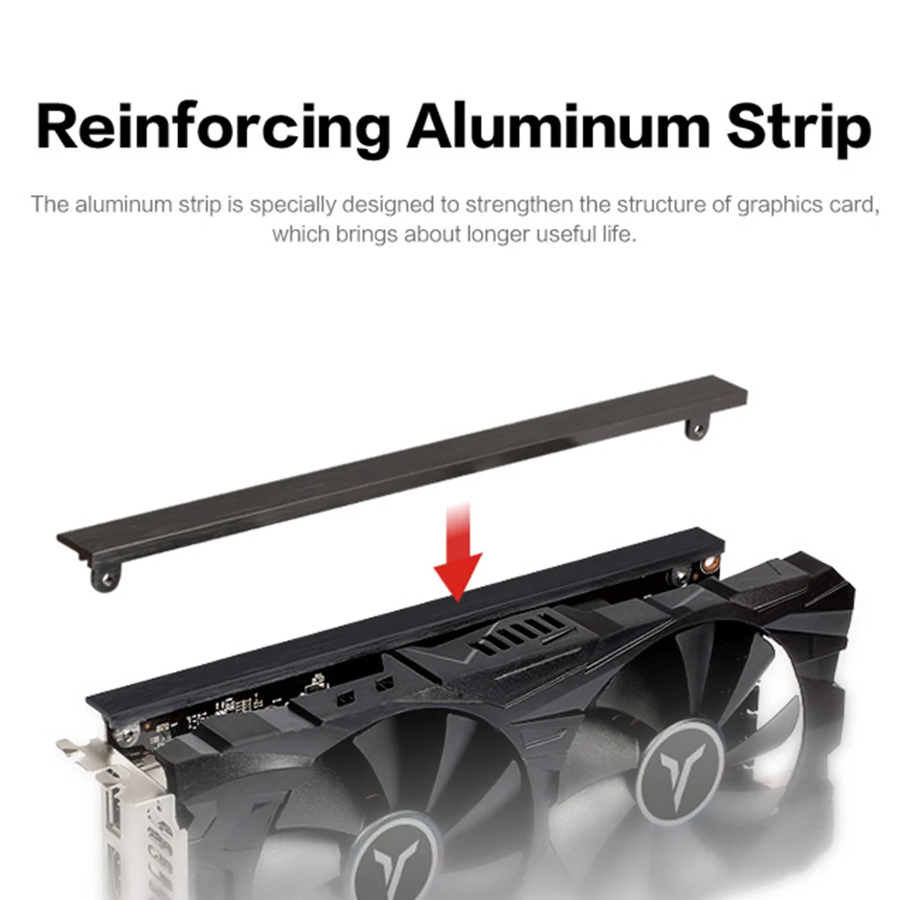 Yeston Radeon RX 560D GPU 4 ГБ GDDR5 128 бит игровой настольный компьютер ПК видеокарты Поддержка