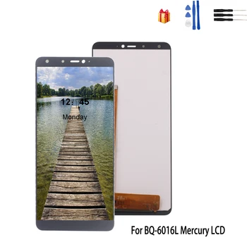 

For BQ-6016L MERCURY LCD Display Touch Screen Digitizer Assembly For BQ 6016L LCD Phone Parts Replacement Change Free Tools