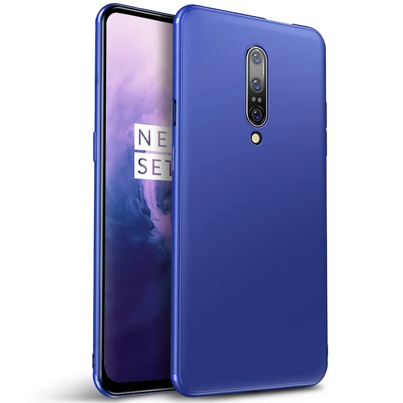 Матовый чехол для oneplus 7 pro Чехол oneplue 7 силиконовый чехол черный мягкий Mofi ультра тонкий защитный чехол oneplus 7 Pro - Цвет: Синий