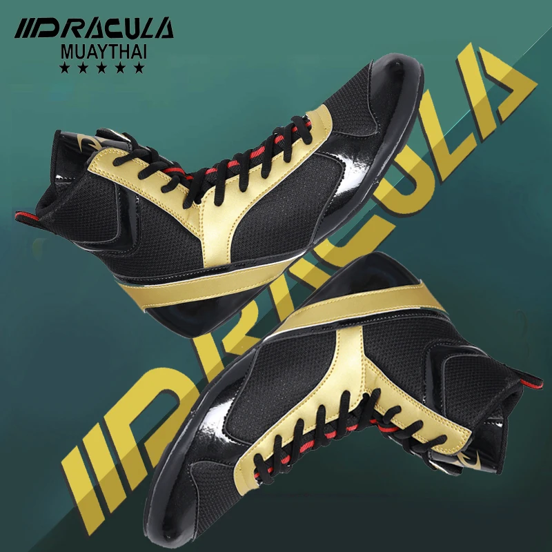 Dracula Venom Professional Boxing Scarpe Da Wrestling Suola In Gomma Scarpe Da Combattimento Traspiranti Sneakers Scarpe Boxe Uomo Taglia 36-46