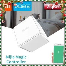 Xiao mi Aqara, волшебный куб, контроллер,, Zigbee, светодиодный, шесть действий, пульт дистанционного управления, переключатель, умный дом, для mi ji mi Home, приложение