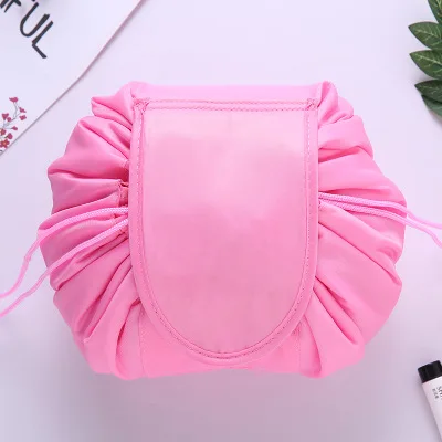 Deep Pink PLEEGA женская косметичка на шнурке для путешествий, косметичка, органайзер, косметичка, чехол, сумка для хранения, набор туалетных и косметических принадлежностей, коробка - Цвет: Deep Pink
