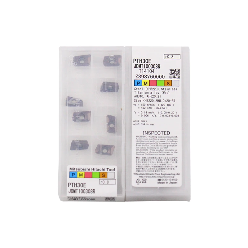 JDMT100308R PTH30E 100 HITACHI Original carbide insert with the best