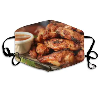 

Mouth Mask Delicious Chicken Legs Print Masks - Breathable Adjustable Windproof Mouth-Muffle, Camping Running for Women and Men