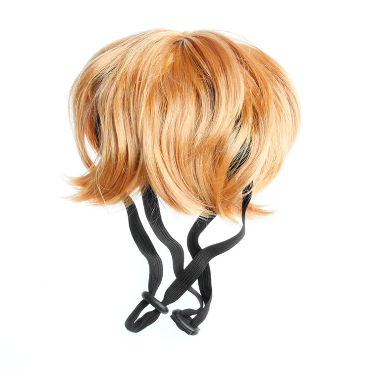 Шляпа для животных Собака милые костюмы волнистые Syethetic волосы парики в виде кота-подарочные принадлежности Вечерние - Цвет: Цвет: желтый