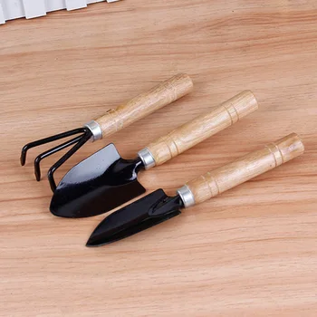 

3pcs Spade Cultivating Seedling Outdoor Rake Kids Transplanter Loosening Soil With Handle Plant Manual Garden Tools Set Portable