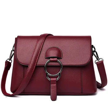 

New Ladies Leather Handbags Designer Luxury Bags For Women 2019 Women Messenger Shoulder Bag female Flap Bags Sac A Main Femme