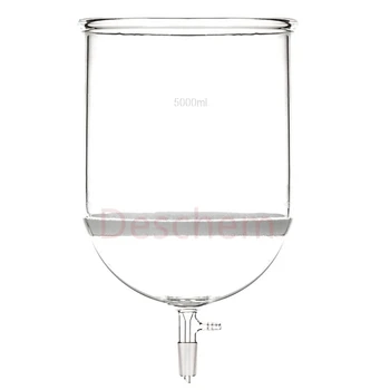 

5000ml 24/40 Glass Buchner Funnel 5L w/Suction Core Coarse Filtration Filter Vacuum Adapter Büchner