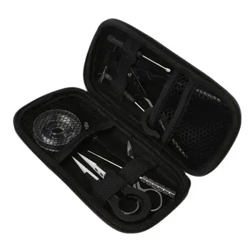 

Mini Vape Tool Bag Kit Tweezers Pliers Wire Vape Band Coil Jig Cotton For X6 Simple Version Electronic Cigarette Atomizer