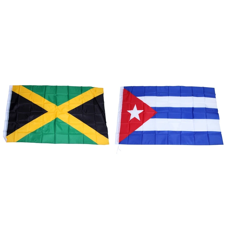 2 шт Национальный флаг 5Ft X 3Ft, Jamaica& Cuba