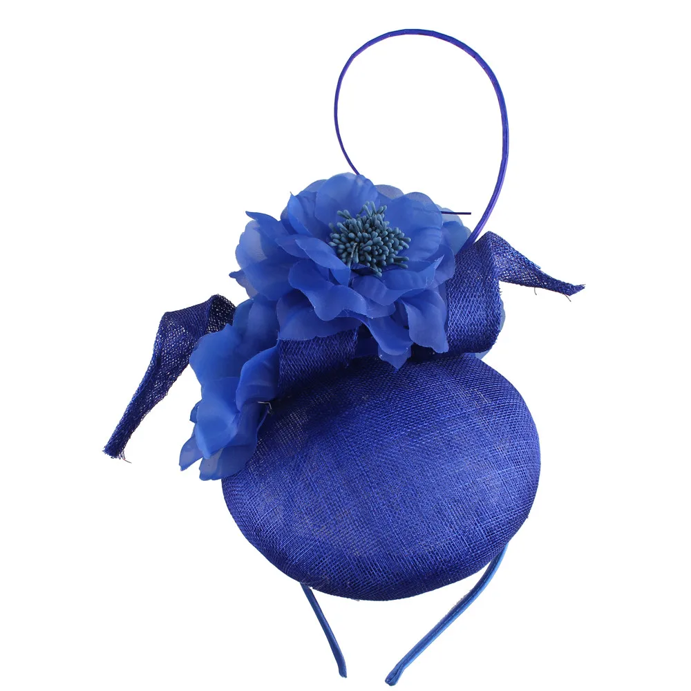 4-Layer sinamay Fascinators hat Headbands Elegant Bridal Wedding Party Headpieces for Female Prom Cocktail Fedora caps Gorgeous