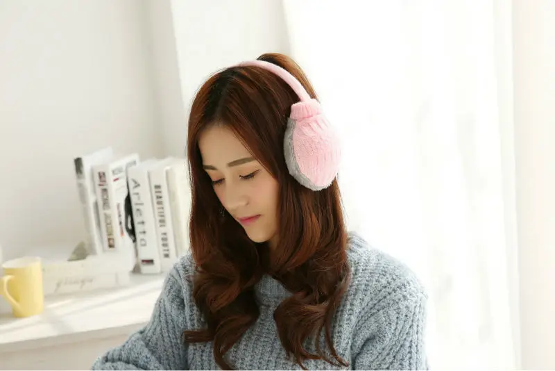 ear warmers Women Ladies girl sweet Plush Fluffy Warm fur earmuffs Earlap ear cover ear muffs orejeras Winter freeshipping