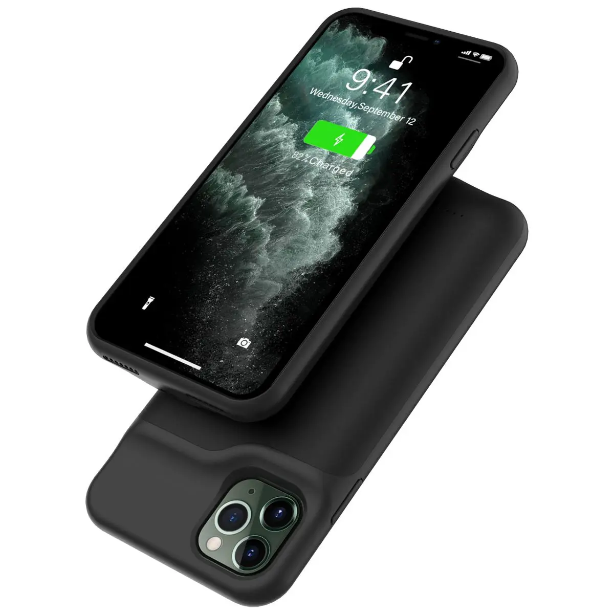 Для iPhone 11 Pro Max 6,5 '', чехол для зарядного устройства, 5200 мАч, внешнее запасное зарядное устройство, внешний аккумулятор, чехол для аккумулятора, встроенный магнитный металлический