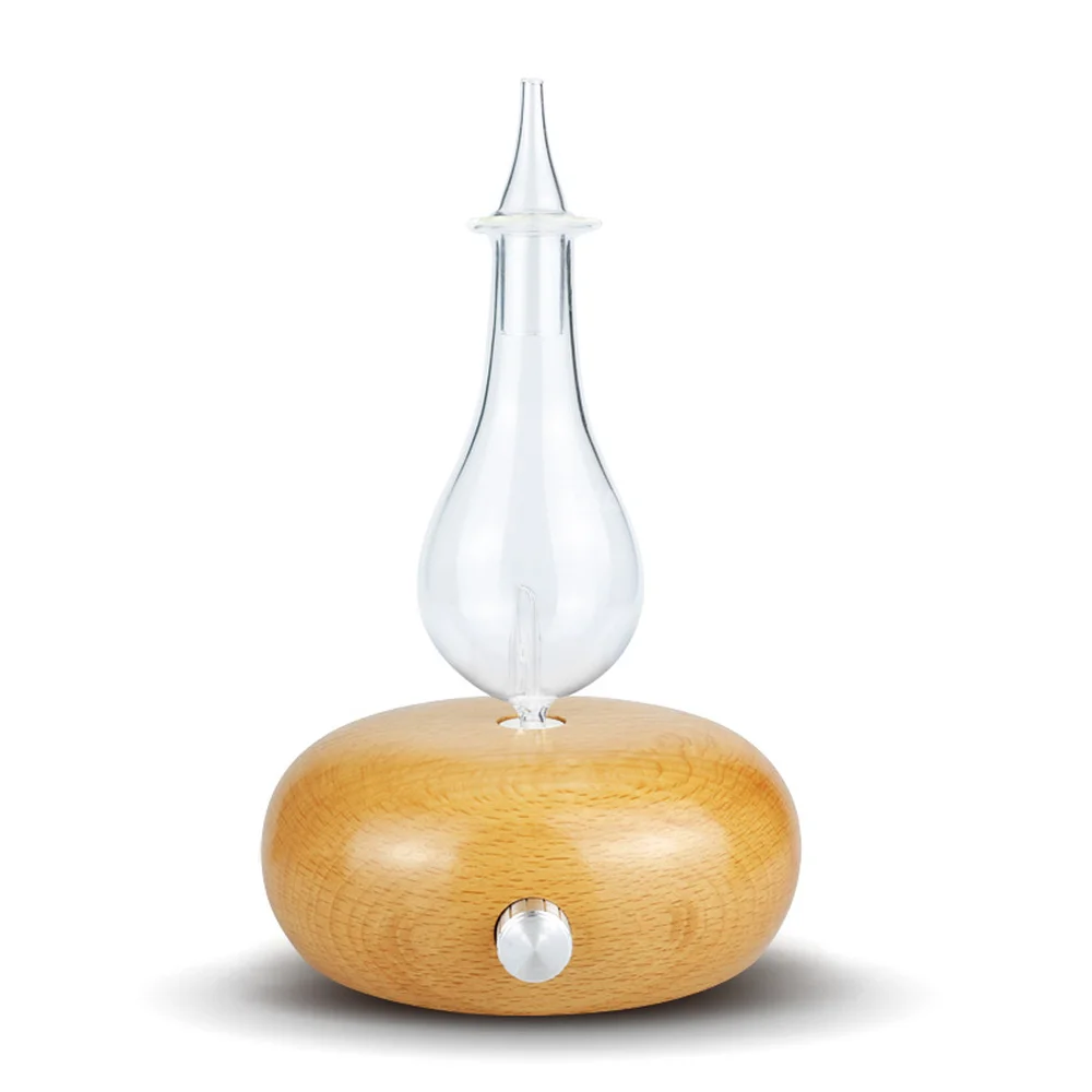 Ароматерапия круглая из массива дерева без воды Ароматический диффузор эфирных