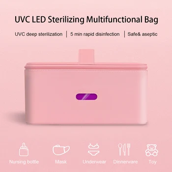 

UVC Disinfection Bag Deep UV 6 LED Multifunctional Storage Sterilizer for Underwear Household Necessities Cleaning Sterilization
