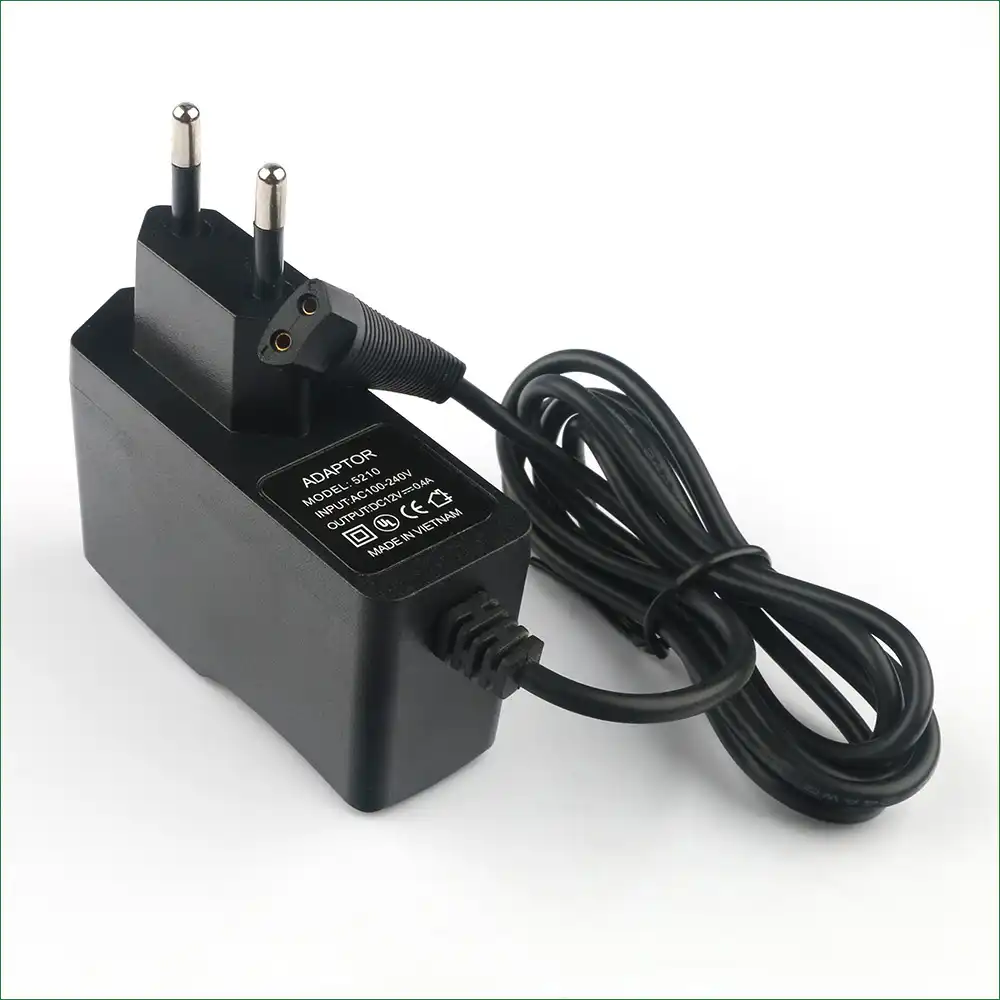 12V 0.4A 2 зубец ЕС настенная розетка переменного тока Мощность адаптер Зарядное