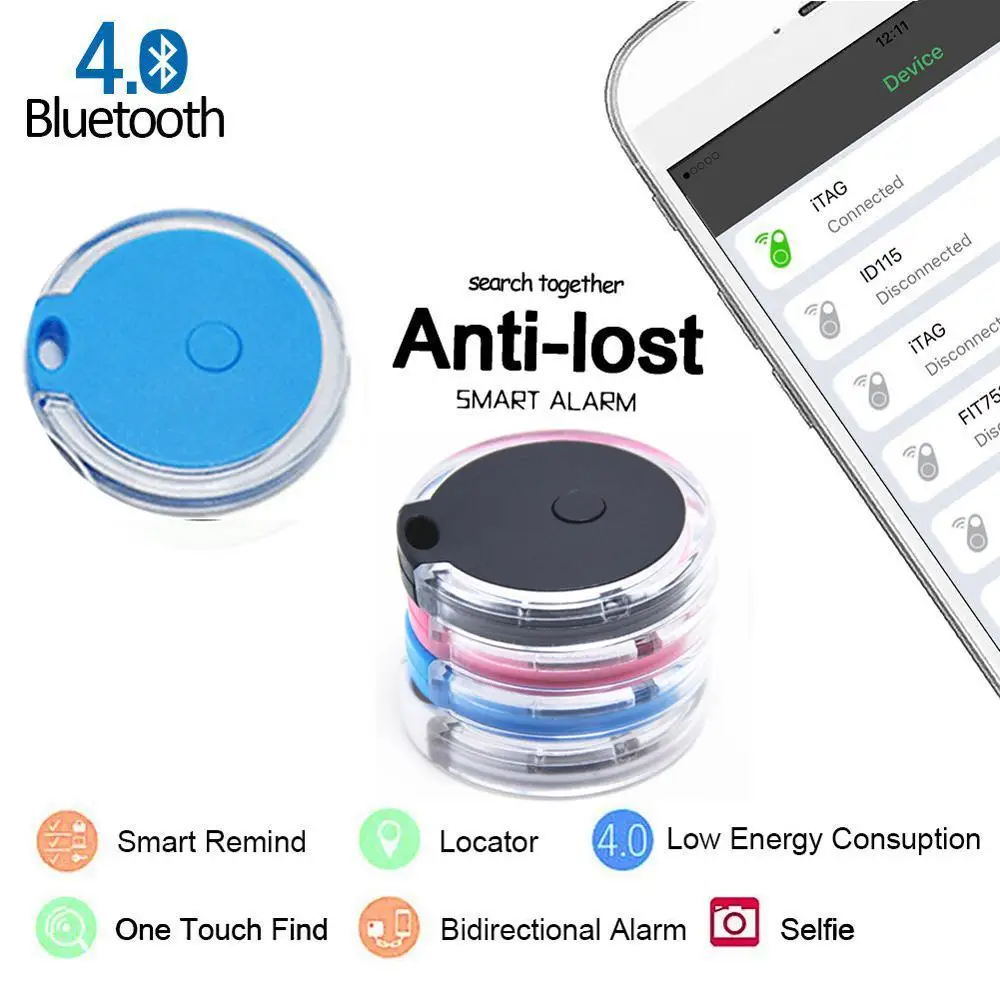 

Smart Mini Waterproof Bluetooth4.0 GPS Tracker for Pet Dog Cat Keys Wallet Bag Kids Standby 6 Months Can Connect Four Tracker