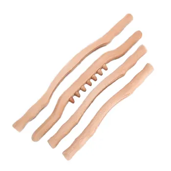 

48cm Beech wood rods roll bars scraping stick full body general meridian massage stick health solid wood rib bar beauty salon