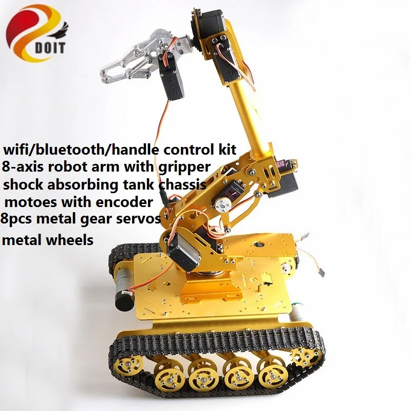 SZDOIT Wi Fi/Bluetooth/ручка управления 8DOF автомобиль робот 8 осевой рычаг с захватом TS100