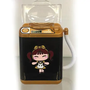 

Mini Electric Washing Machine Dollhouse Toy Very Useful Wash Makeup Brushes Toy