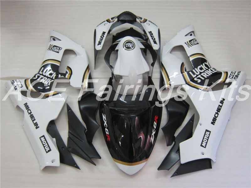 ABS полный обтекатель комплект подходит для Kawasaki ZX6R 2005 2006 Мотоцикл Обтекатели ZX-6R 05 06 ниндзя 636 Кузов Набор lucky strike