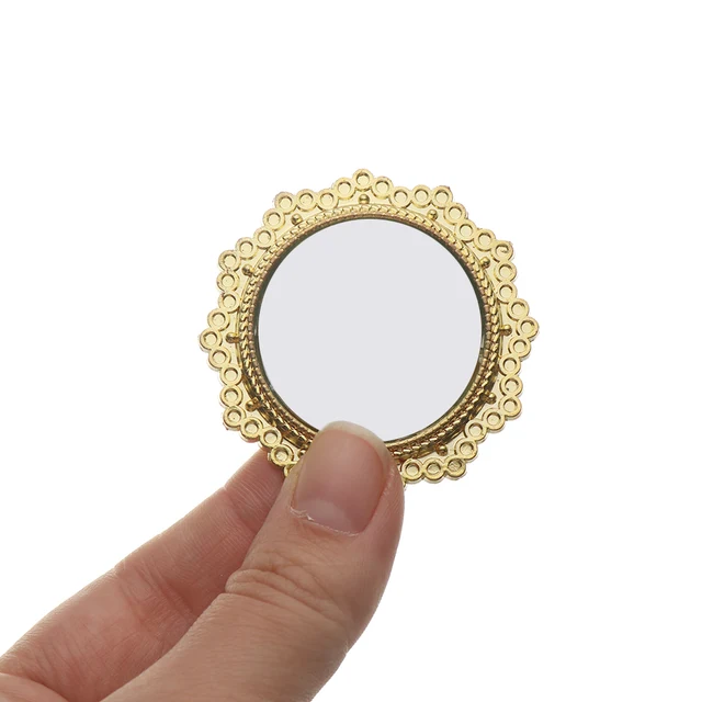 1:12 Scale Mini Photo Frames Retro Mirror for Dollhouse Decor DIY Vintage Ornament Furniture European Doll House Accessories 5