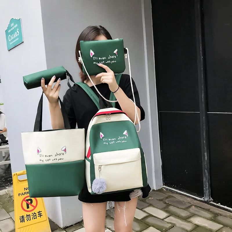 

School Bag Women's Korean-style High School INS Wind Junior High School STUDENT'S Harajuku Ulzzang Backpack Fashion Secondary Sc