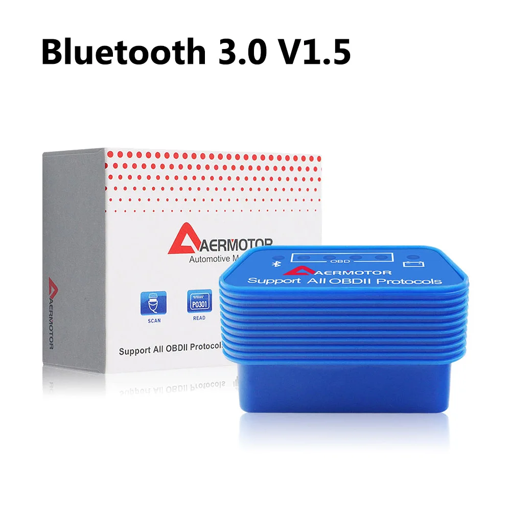 Инструменты для диагностики автомобиля Bluetooth Wifi OBD2 II ELM327 V1.5 для Volkswagen VW Jetta Passat Golf Phaeton EOS Scirocco Sharan сканер - Цвет: Bluetooth 3.0