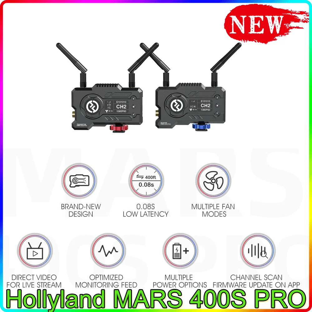 Hollyland MARS 400S PRO Видеосистема беспроводной передачи HD передатчик изображения