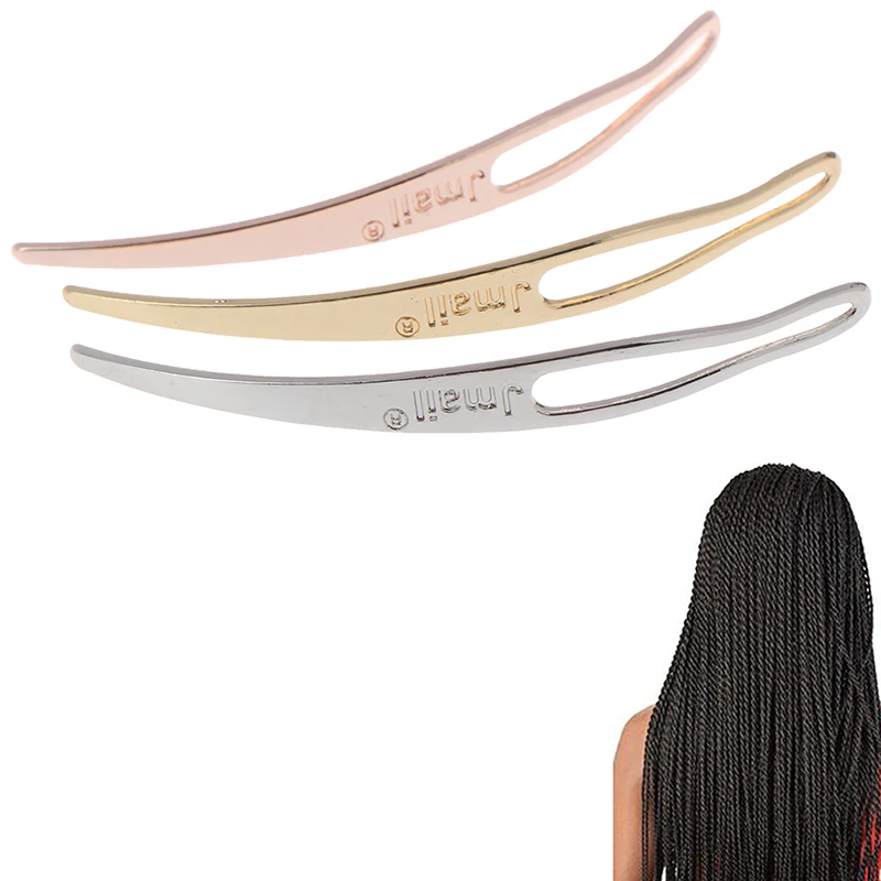 Craft Crochet Braid Hair Interlocking Tools Curved Hair Needle For Your Locs Easy