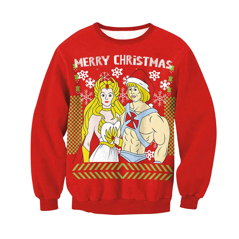 LISCN Christmas Man women Ugly Christmas Sweater Couple Watching Clothing Unisex Lovers for Men Autumn Winter New - Цвет: SWYL011