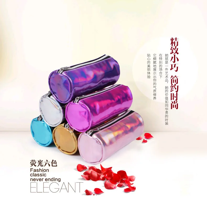 

2018 Japanese Korean of Literature And Art Students Clutch Japanese Style Hong Kong Style Laser Pencil Case Large Capacity Color