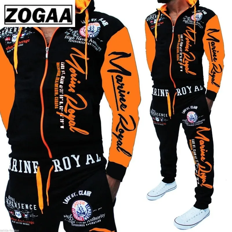 orange sweatsuit mens