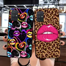 CUTEWANAN mujeres Sexy labios recién llegado negro teléfono móvil caso para Samsung S20 plus Ultra S7 S6 edge S8 S9 plus S10 5G lite 2020(China)