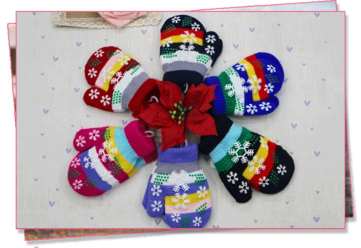 Подарок для детей, высокое качество, Осень-зима, уличная теплая Женская сенсорная детская трикотажная перчатка, половина/полный палец, 1