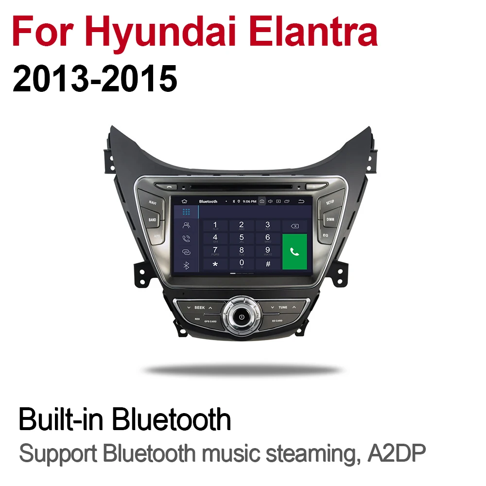 2din Android 9 0 Восьмиядерный 4 Гб ОЗУ автомобильный DVD плеер для Hyundai Elantra 2013 ~ 2015 GPS Радио