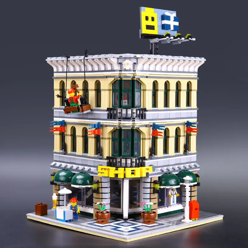

IN STOCK Legoinglys City Street View 15005 2232PCS Grand Emporium Sets 84005 Model Building Kits Blocks Bricks Toys 10211 Toys