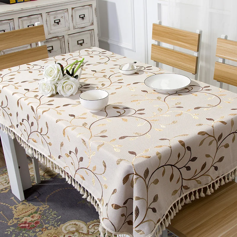 

Table cloth, living room, coffee table, rectangular round table, new Chinese classical tablecloth