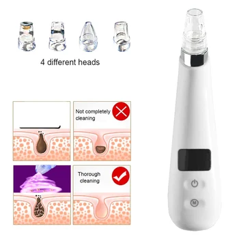 

Blackhead Remover Vacuum Facial Pore Cleaner Skin Care Comedone Extraction Kit Remover Tools Electronic LED Display