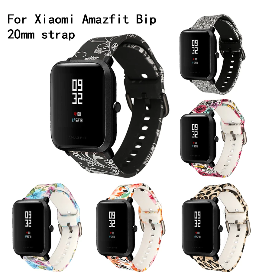 Применимый силиконовый ремешок Xiaomi Huami Amazfit Bip для Xiaomi Amazfit Bip/GTR 42 мм сменный силиконовый ремешок для часов