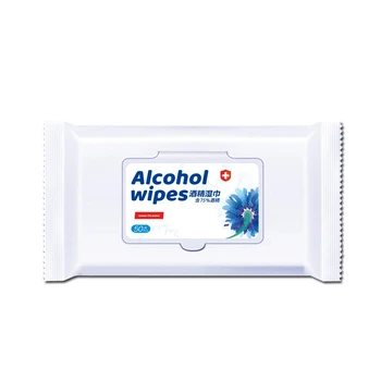 

100Pcs 75% Alcohol Wipes Disposable Wipes Protection Clean Disinfection Leave-on Care Skin