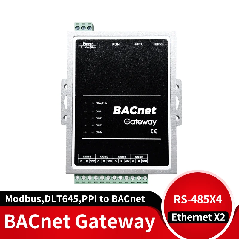 

BACnet Gateway Modbus,DLT645,PPI,CJ188 to BACnet