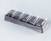 Plastic capsule blister card clamshell packing tray vacuum forming slide blister clear packaging for pill lip balm ---DH5065 1