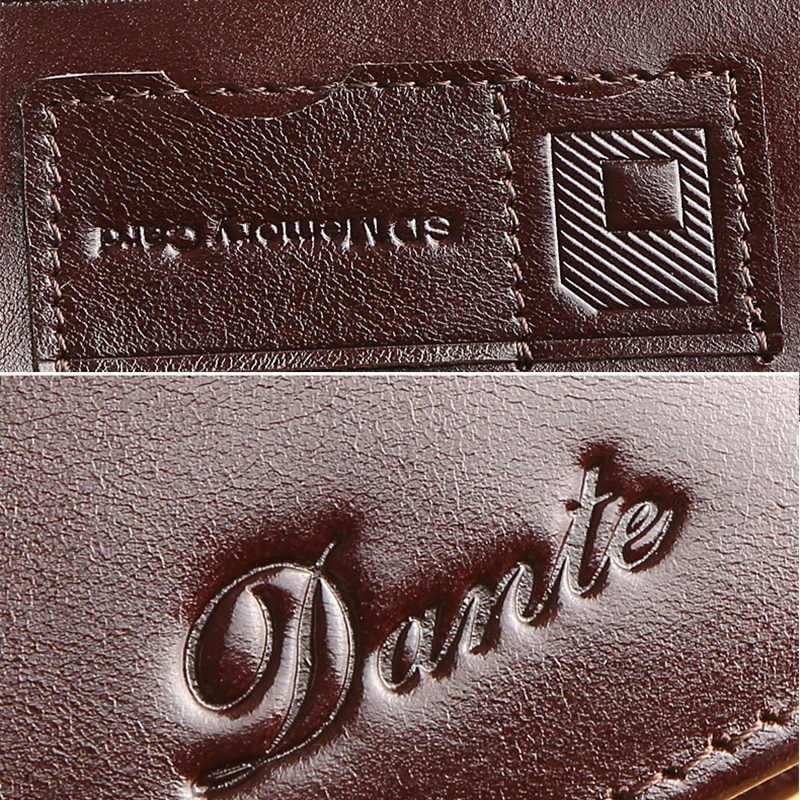 Dante Men's Leather Wallet RFID Anti-theft Brush Head Layer Cowhide Retro Casual Vertical Multi-Function Money Bag Money Clips 3